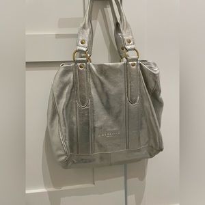 Liebeskind Leather Silver Metallic Large Purse